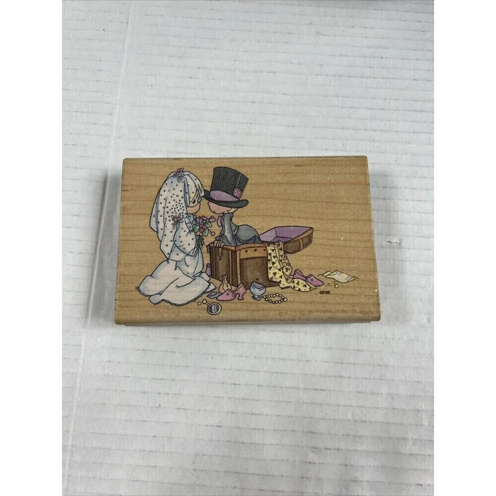 Stampendous Precious Moments Rubber Stamp Togetherness Wedding Vintage 1996 Love